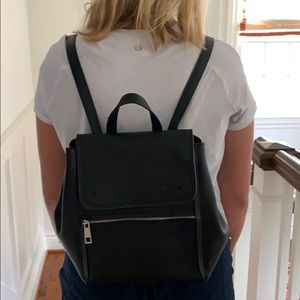 zara black mini backpack